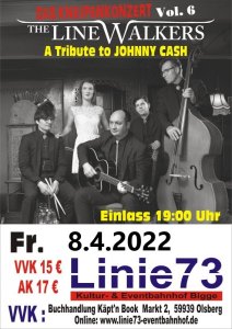 9.April 2021 Jonny Cash A Tribute to Johnny Cash -- The LineWalkers –